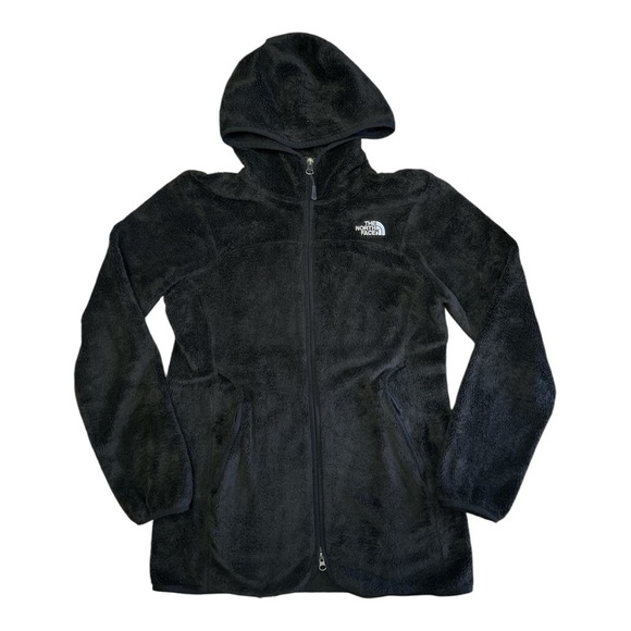 The North Face Fuzzy Black Fleece Jacket - Picture 1 of 13